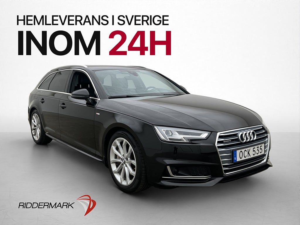 Audi A4 2.0 TDI 190hk S Line Cockpit Drag 0.46l/mil Isofix