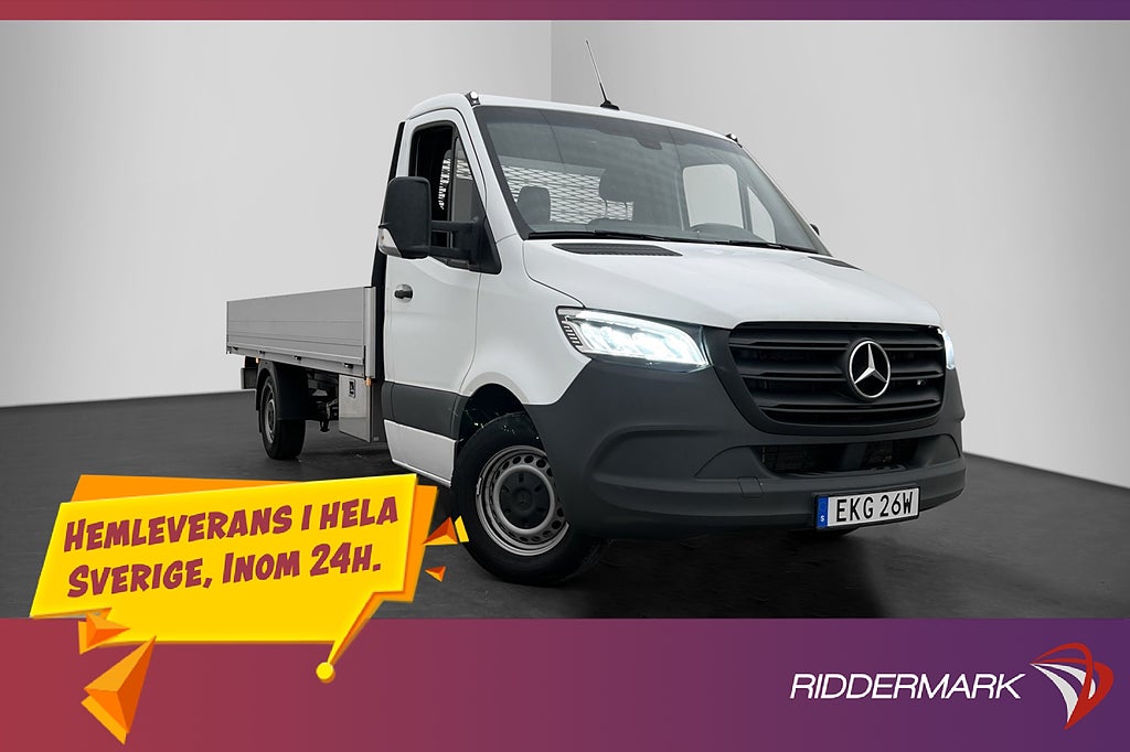 Mercedes-Benz Sprinter Flakbil 317CDI Värm Drag CARPLAY MOMS