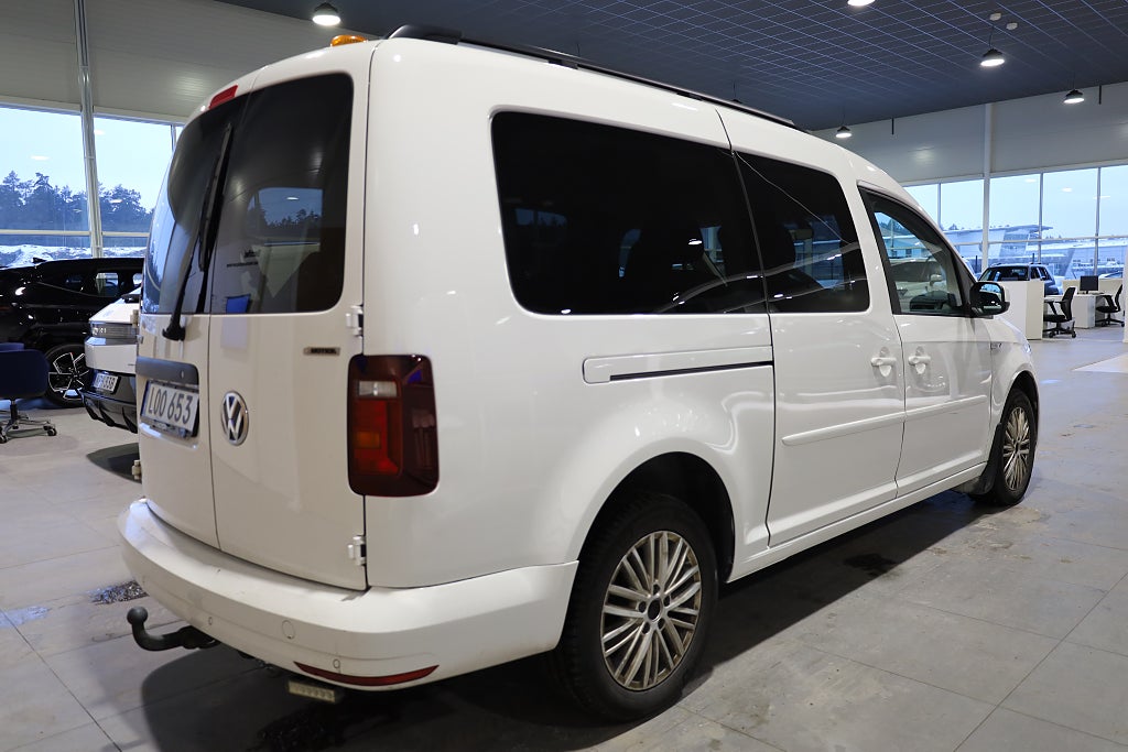 Volkswagen Caddy Maxi Life 2,0 TDI 4M Comfortline AUT Drag Värmare Moms