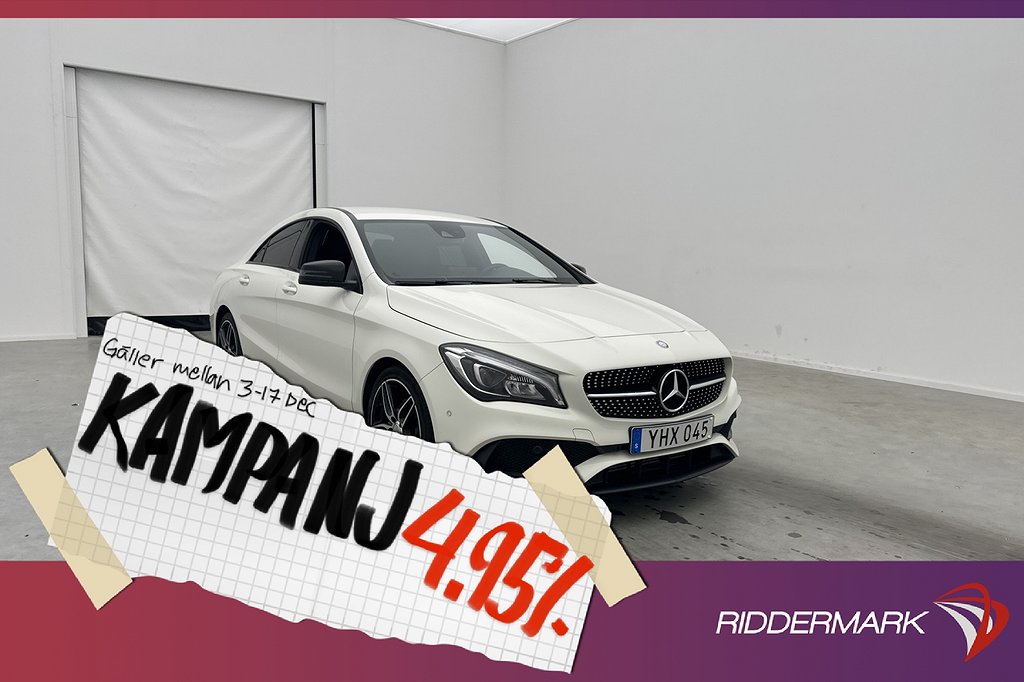 Mercedes-Benz CLA 200 d 4M Coupé AMG P-Värmare 4,95% Ränta