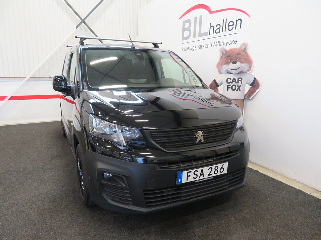 Peugeot Partner 1.5 BlueHDi 100HK PRO+ DRAG TAKRÄCKE  EURO6