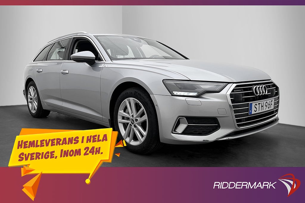 Audi A6 50 TFSI e Quattro 299hk Cockpit Kamera Drag