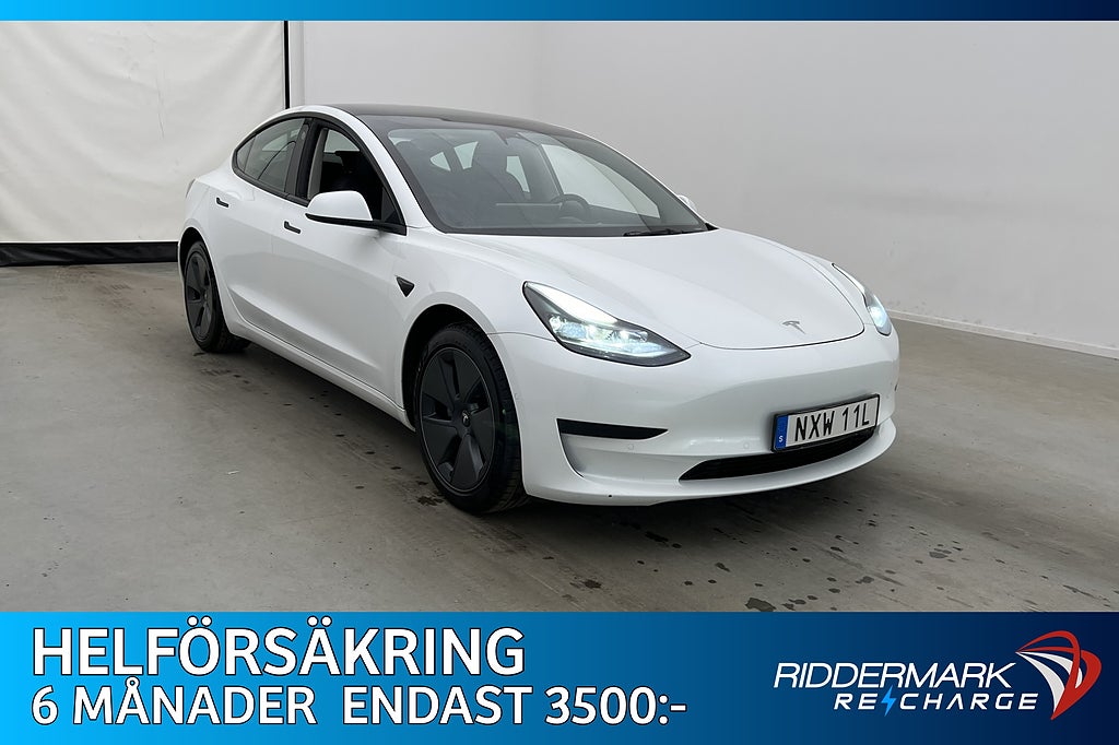 Tesla Model 3 Standard Range Plus MOMS Autopilot Sv-Såld