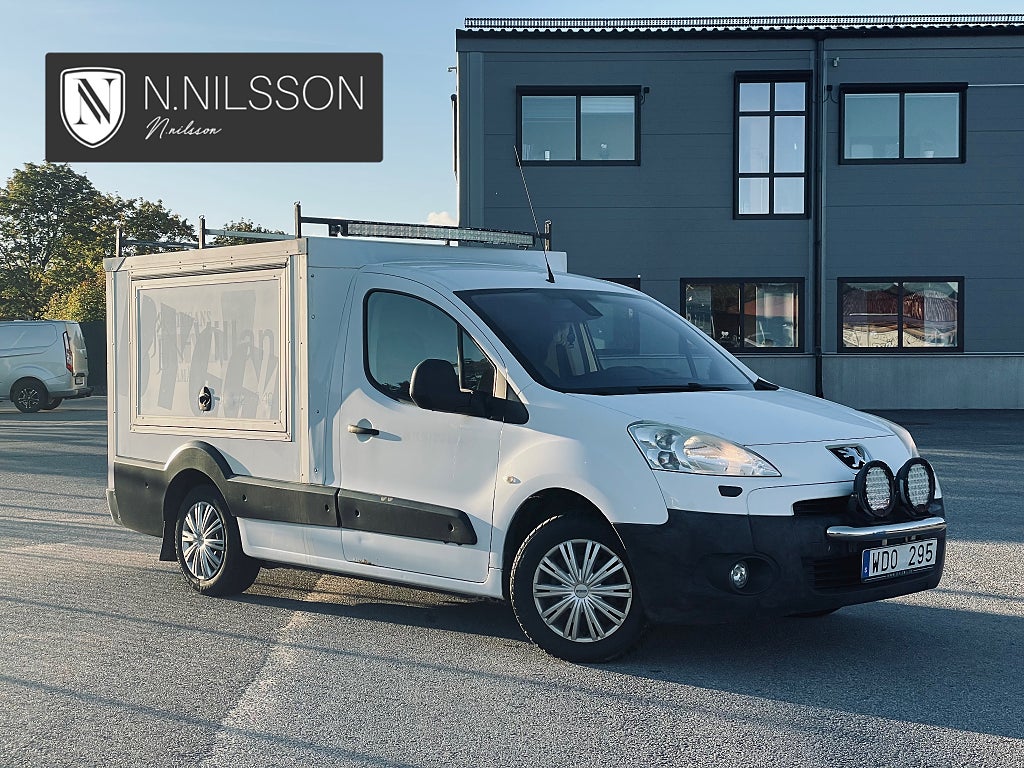 Peugeot Partner Pickup 1.6 HDi Volymskåp Idreskåp Drag 