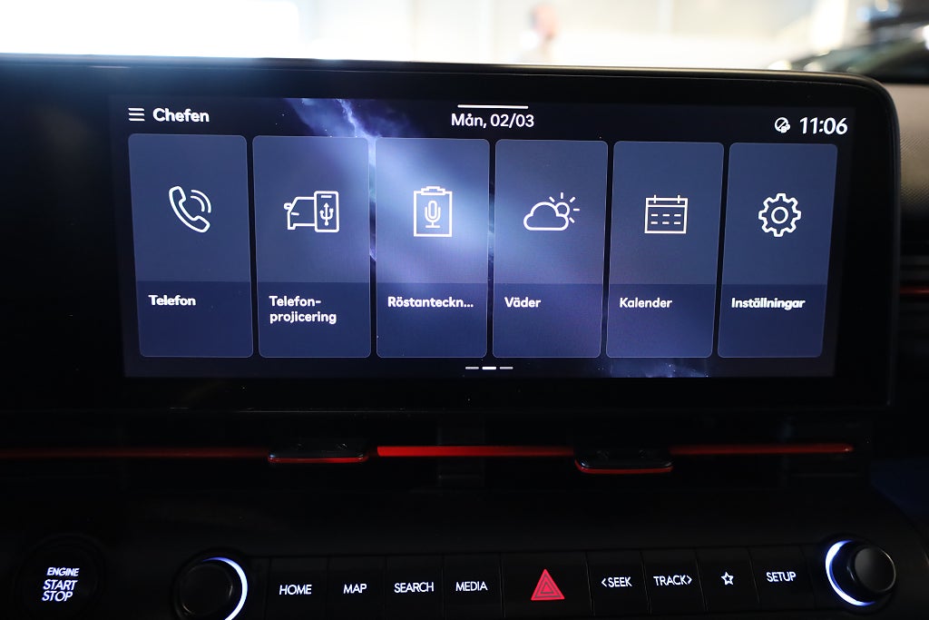 Hyundai Kona Hybrid DCT N-Line Drag 360° Navi Keyless Rattvärme 2025