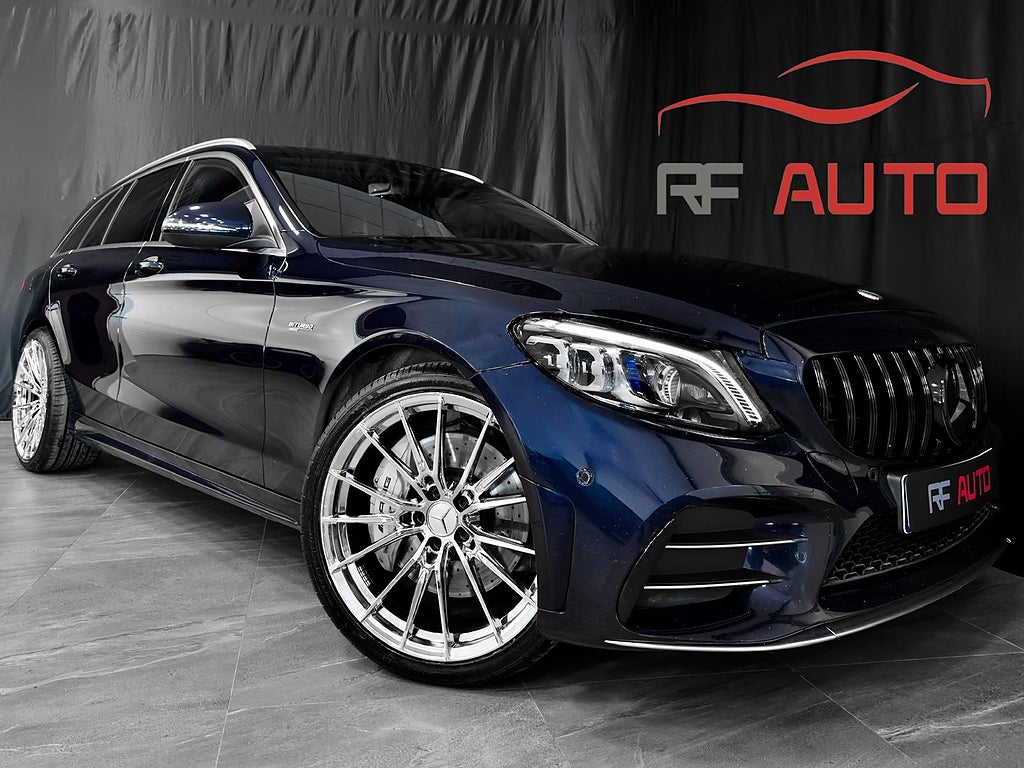 Mercedes-Benz C43 AMG 4MATIC Cockpit Burmester Navi CarPlay Drag 390hk
