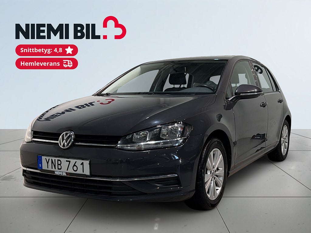 Volkswagen Golf I 5-dörrar 1.0 TSI Base Dragkrok Kamera CarPlay S/V-hjul