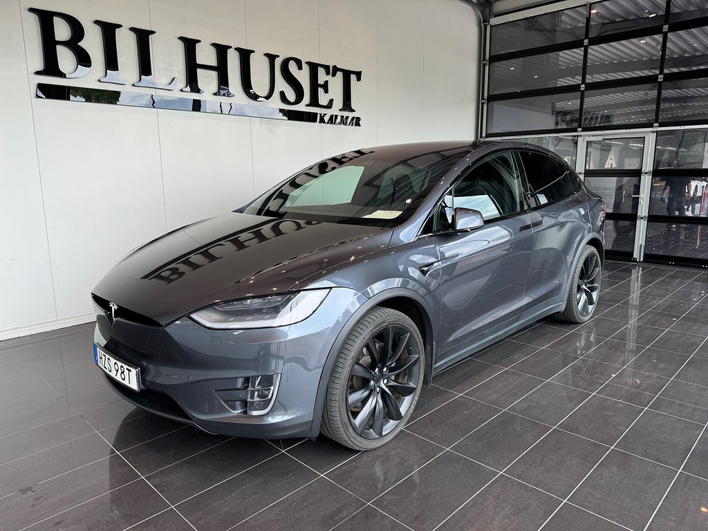 Tesla Model X Long Range 423hk  6-SITS * Avtagbar Dragkrok