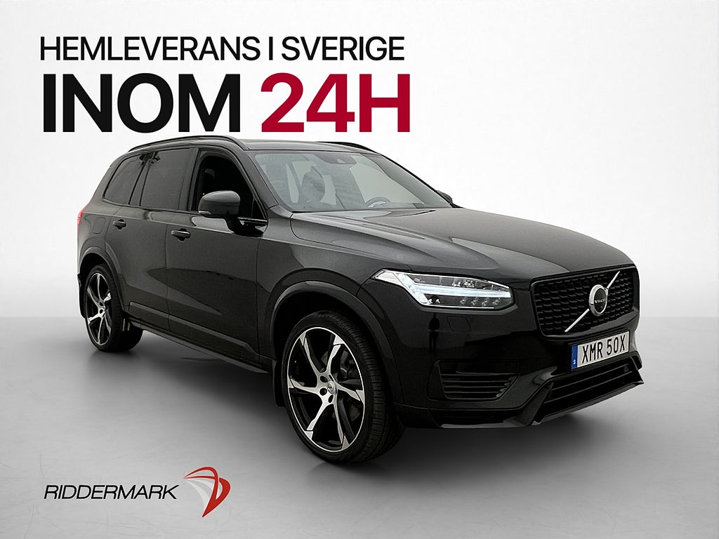 Volvo XC90 T8 AWD 456hk R-Design Pano B&W 360 7-sits Drag