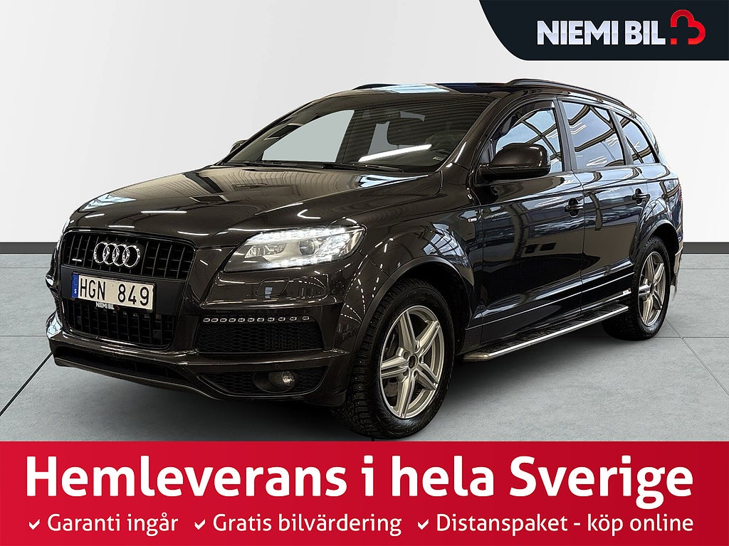 Audi Q7 3.0 TDI V6 DPF quattro S Line/S&V/Drag/Pano/Backkamera/Värmare