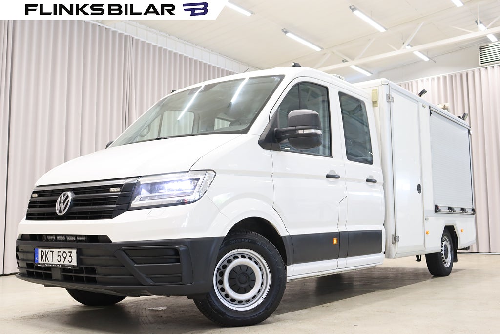Volkswagen crafter 177HK Dubbelhytt Halvskåp LED Drag Värmare