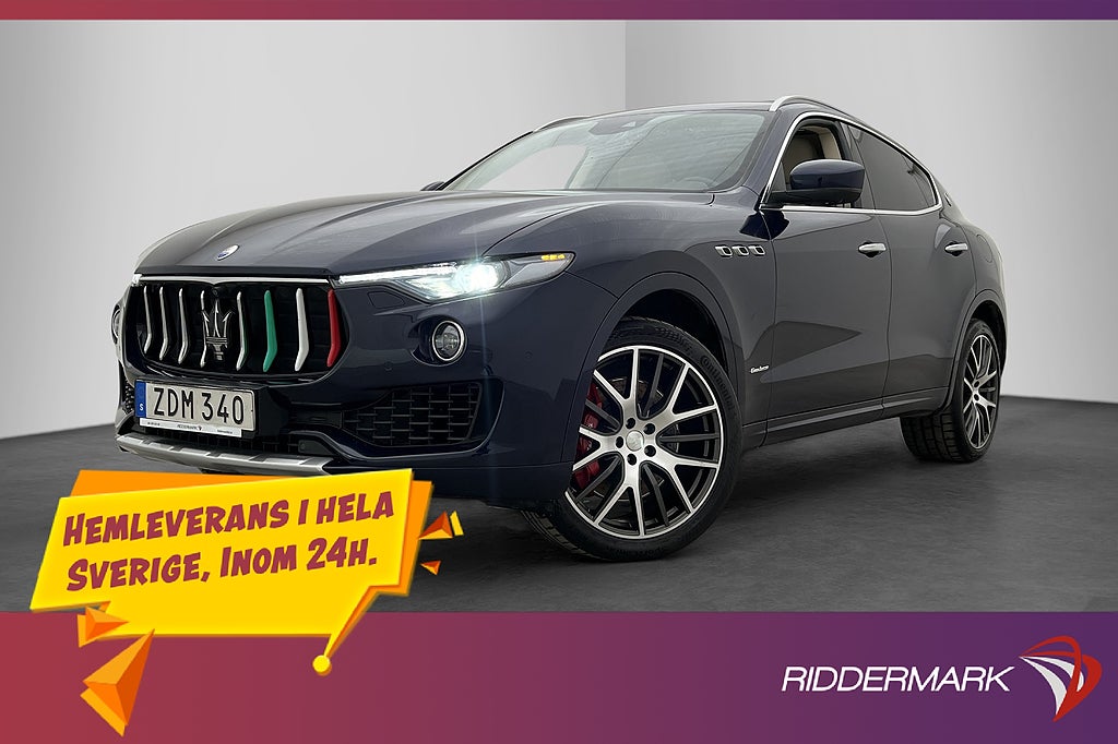 Maserati Levante SQ4 GranLusso Pano H/K 360° Skinn Drag 430h