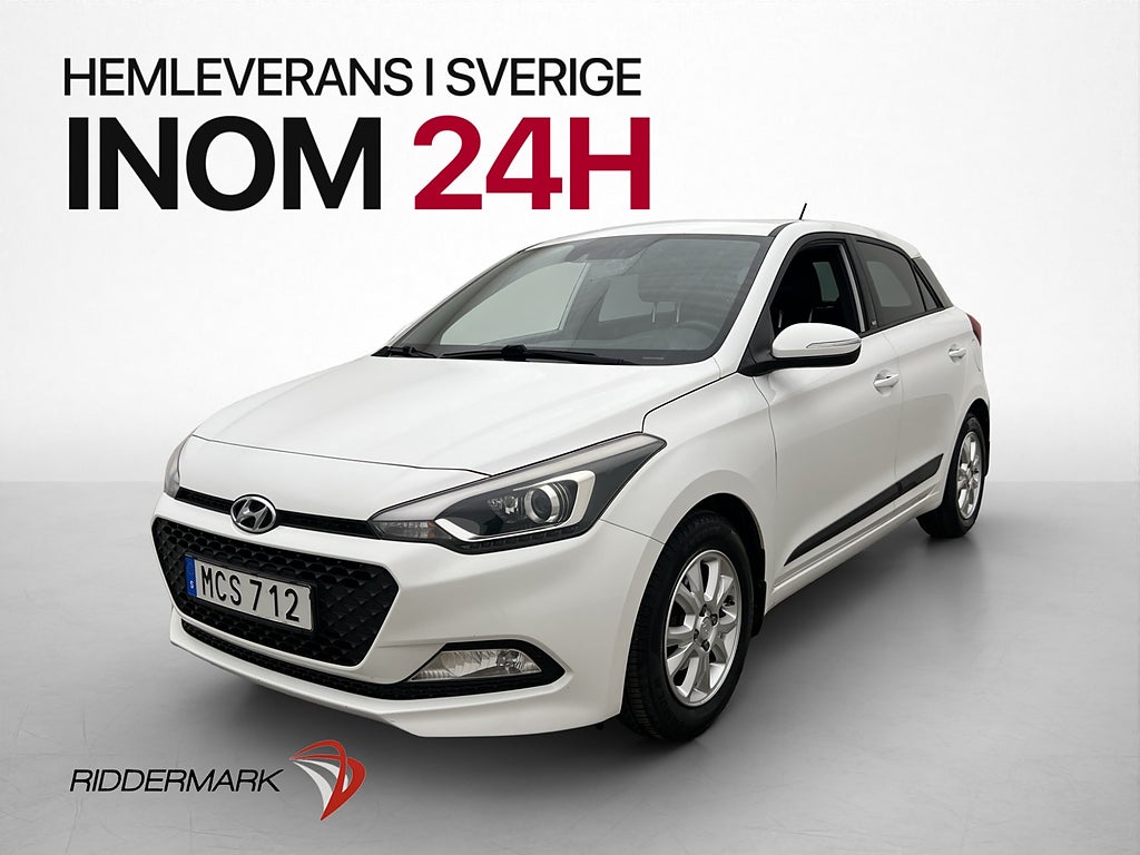 Hyundai i20 1.2 84hk Comfort Rattvärme Sensorer En-Brukare