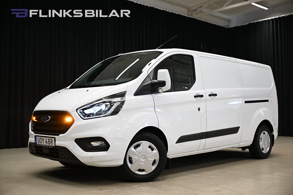 Ford transit Custom 130HK L2|Automat|Inredd|LED|Dubbeldörr|Lågmil