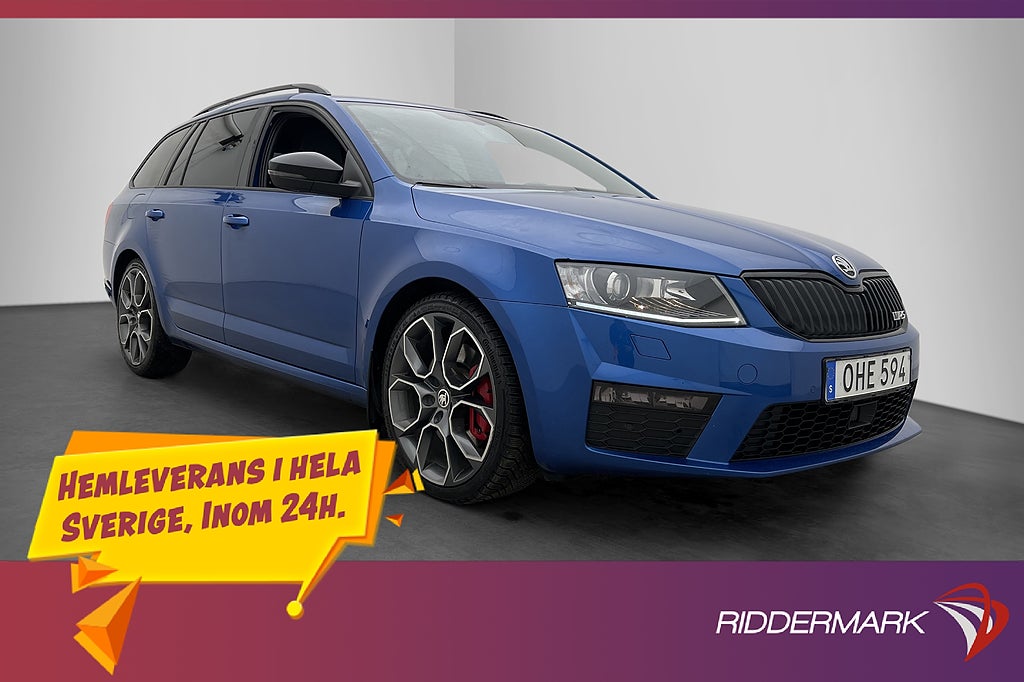 Skoda Octavia RS 2.0 220hk Värmare Dragkrok Kamera CarPlay