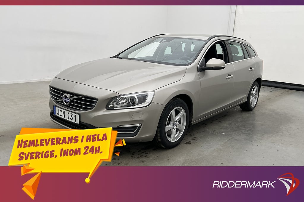 Volvo V60 D2 120hk Momentum Värmare Dragkrok Rattvärme VOC