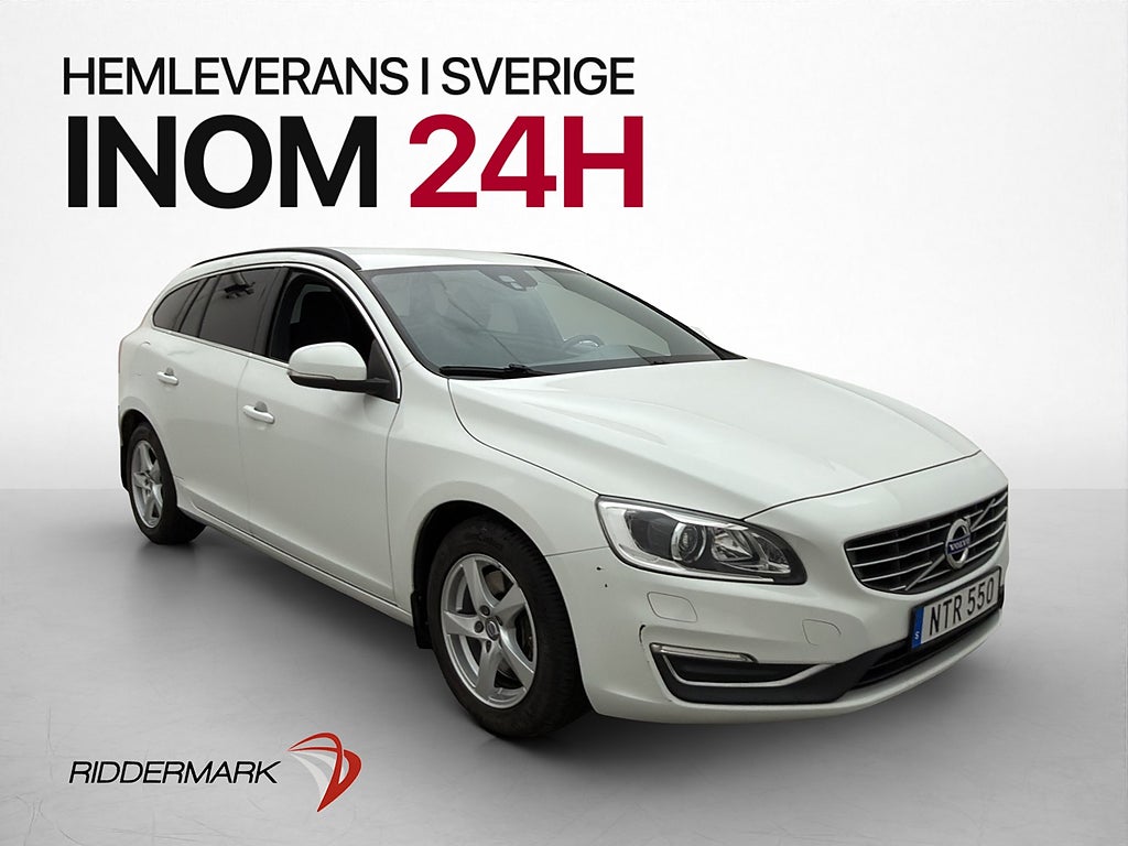 Volvo V60 D4 AWD 190hk VOC D-Värmare Drag Halvskinn