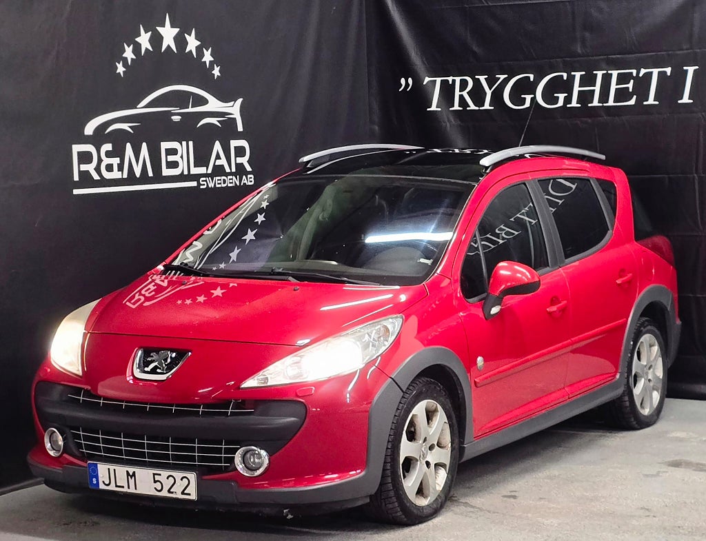 Peugeot 207 Sport+,  120HK, Glastak, Ny Serv/Bes!!!