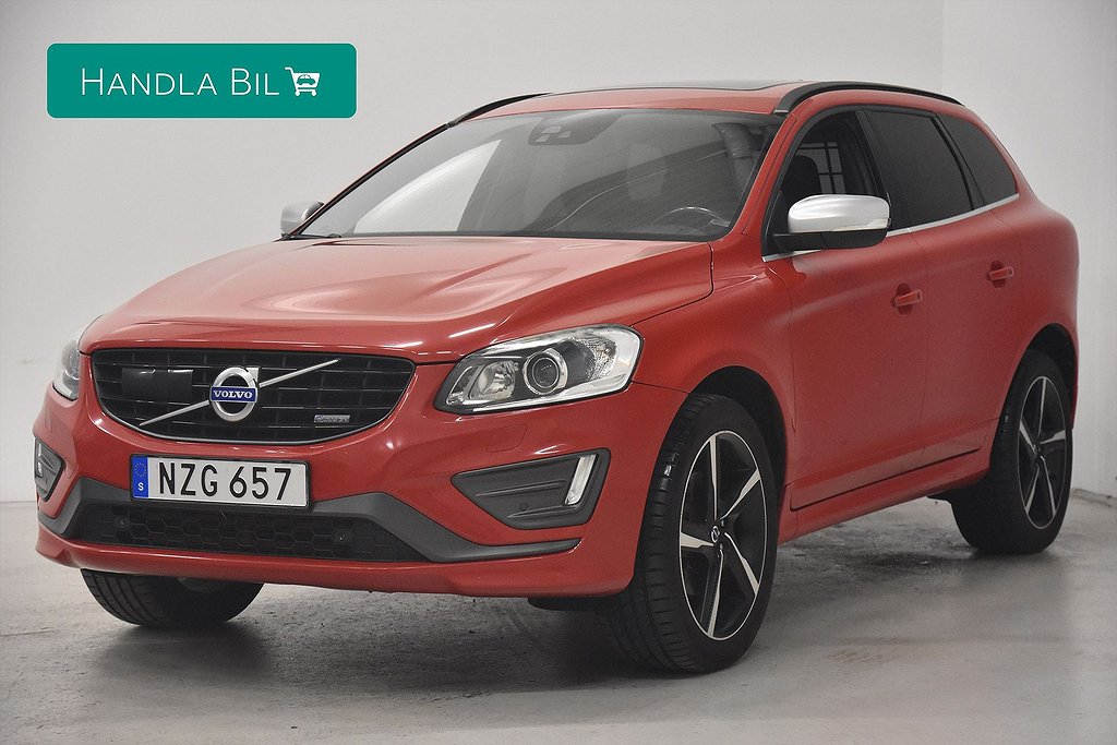 Volvo XC60 D5 AWD R-Design Pano Drag Skinn Navi 215hk