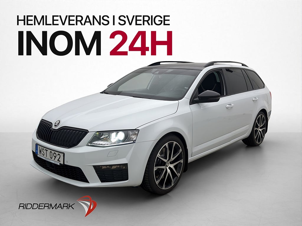 Skoda Octavia RS 2.0 TDI D-Värmare Drag Navi Halvskinn