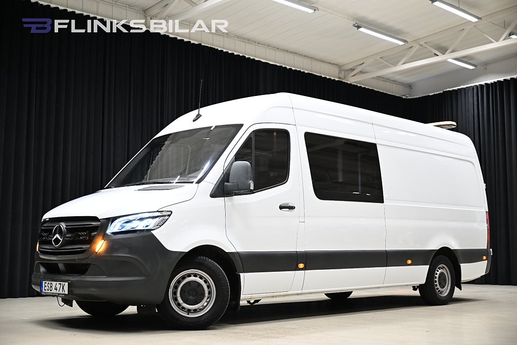 Mercedes-Benz Sprinter 316 CDI Automat|Mixto|Dubbelhytt|Långskåp|LED|Crossbuss