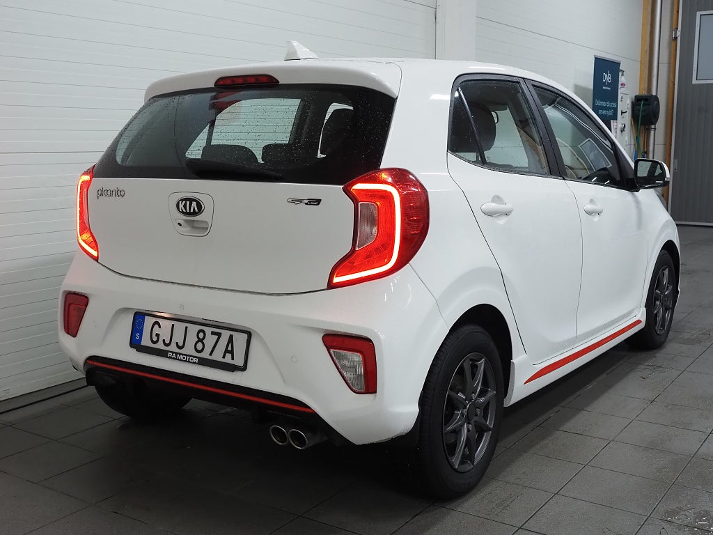 Kia Picanto 1.0 T-GDI 100hk GT-Line Kamera Skinn Rattvärme 2019