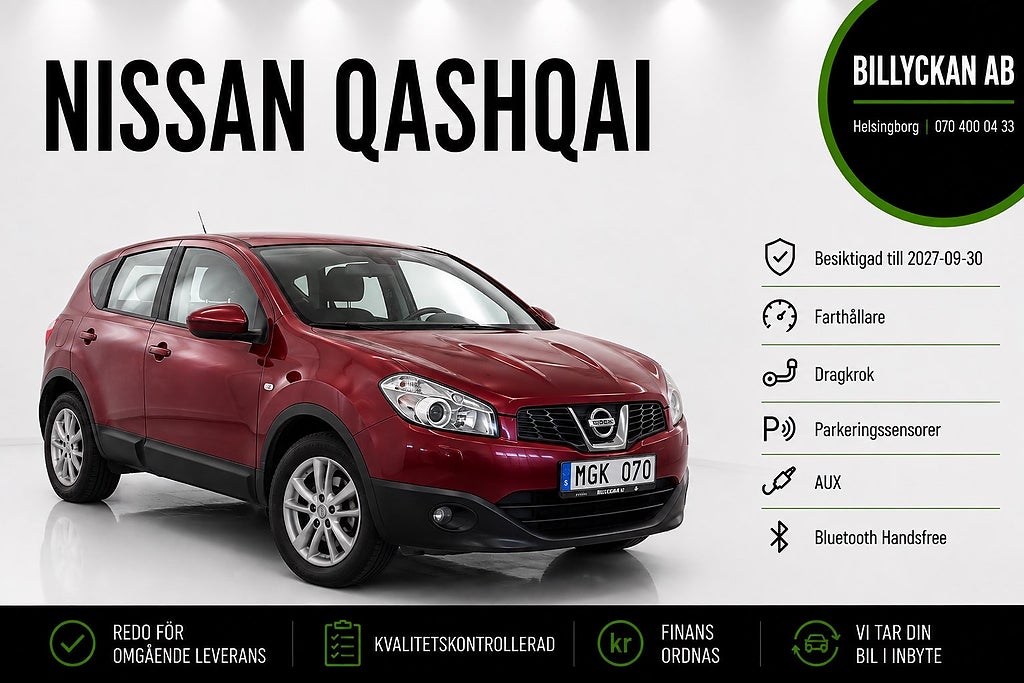 Nissan Qashqai 2.0 Dragkrok | P-sensor | Farthållare | 141hk