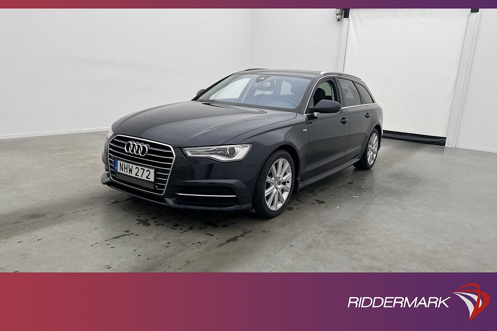 Audi A6 Avant 2.0 TDI 190hk S-Line Pano Värm Sensorer Drag