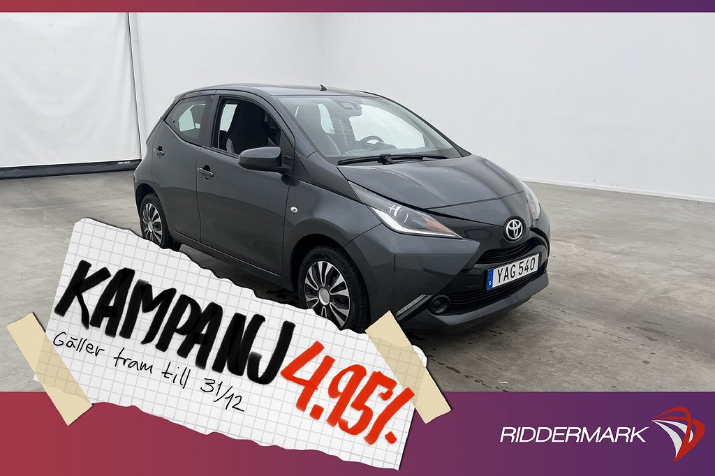 Toyota Aygo 1.0 VVT-i 69hk X-PLAY Farthålla 4,95% Ränta