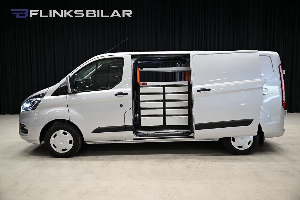 Ford transit Custom 130HK L2|Servicebil|Dubbeldörr|Inredd|Moms|SeUtr