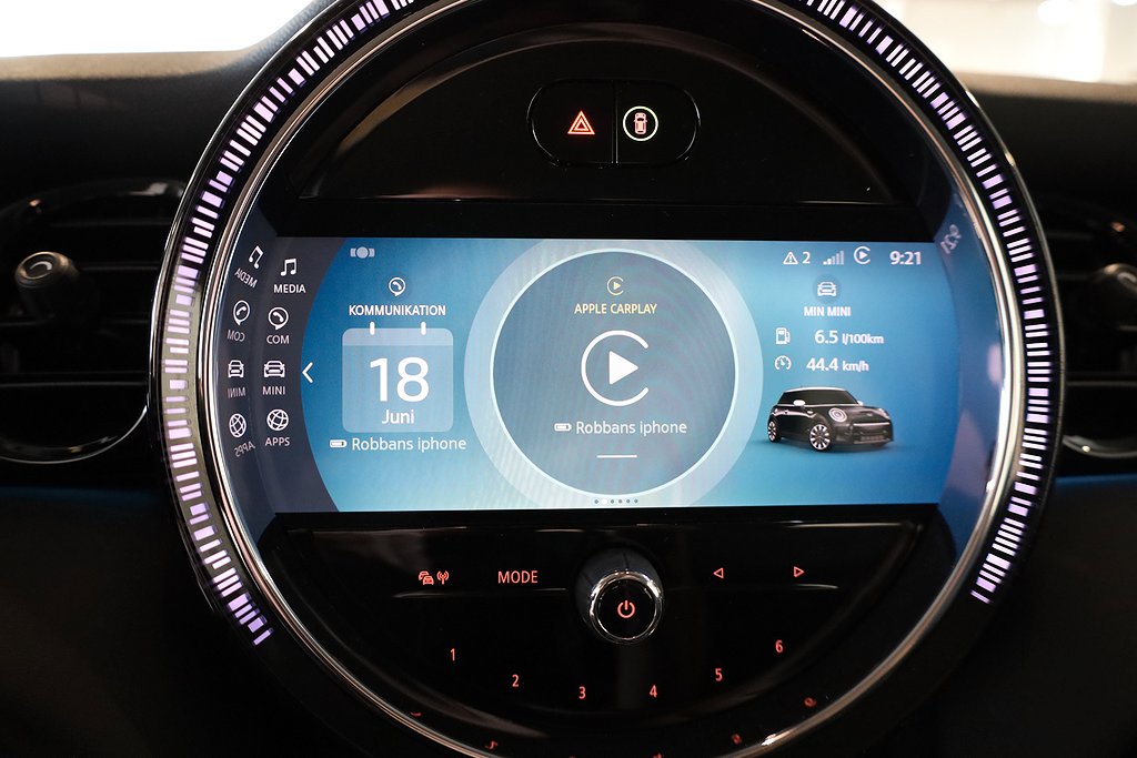 MINI Cooper S 178hk Aut 3-dörrars Leasbar Kamera Carplay 2023