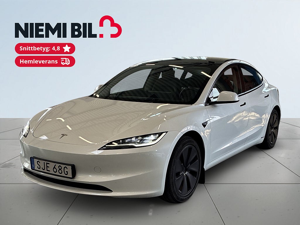 Tesla Model 3 Long Range AWD Premium S&V-hjul/Drag/VärmeP/PremiumLjud