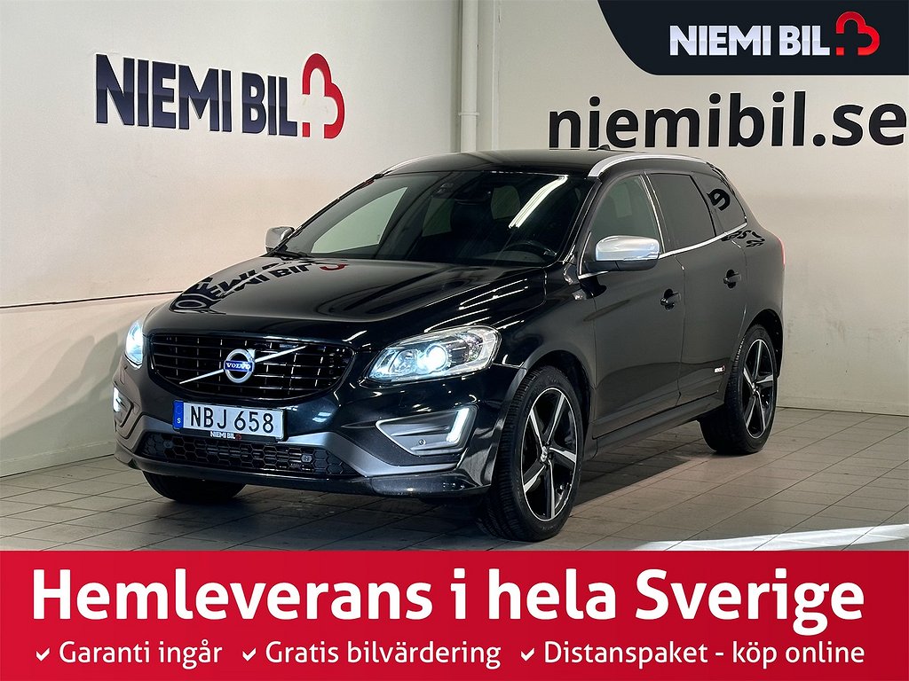 Volvo XC60 D4 AWD R-Design Dvärm PDC Skinn Drag S/V-hjul