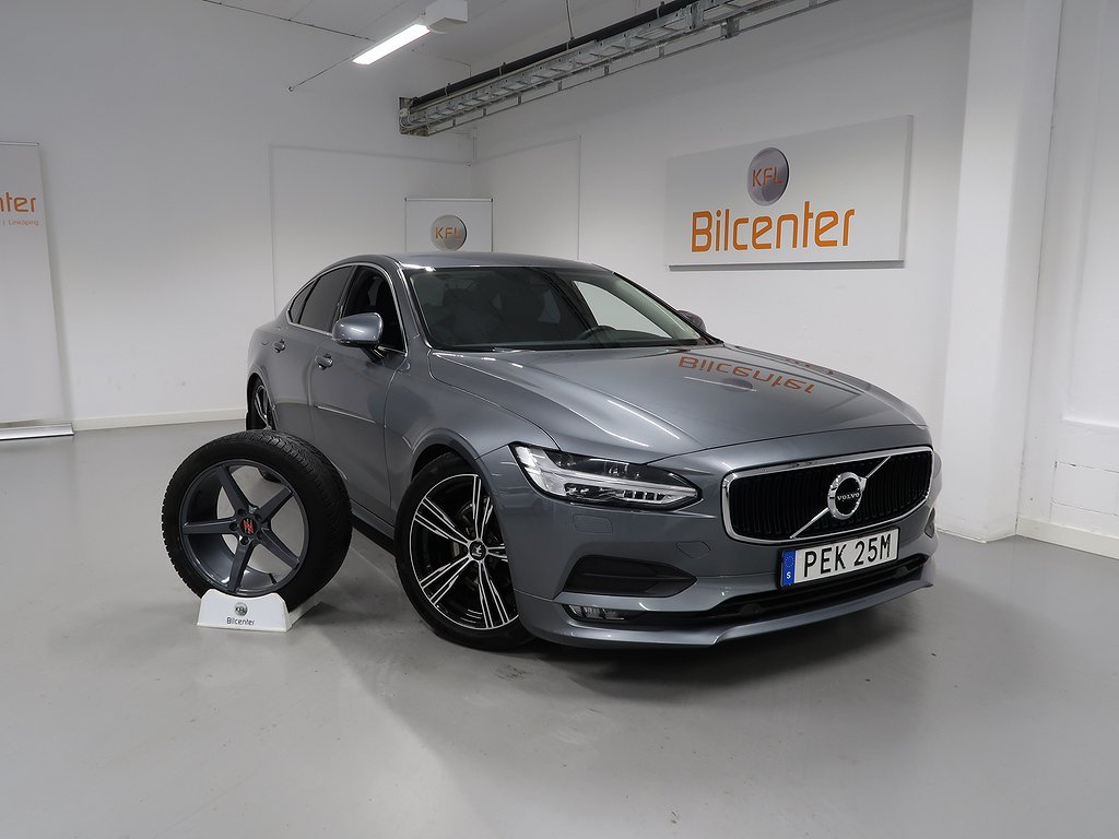 Volvo S90 T4 V-Däck ingår Skinn-Drag-Navi-Kamera-Värmare-VoC-Carplay-BLIS