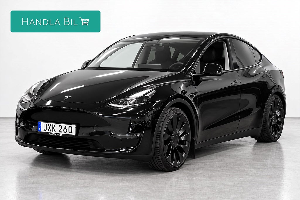 Tesla Model Y Performance Autopilot Värmepump En-brukare Moms / Leasebar Drag
