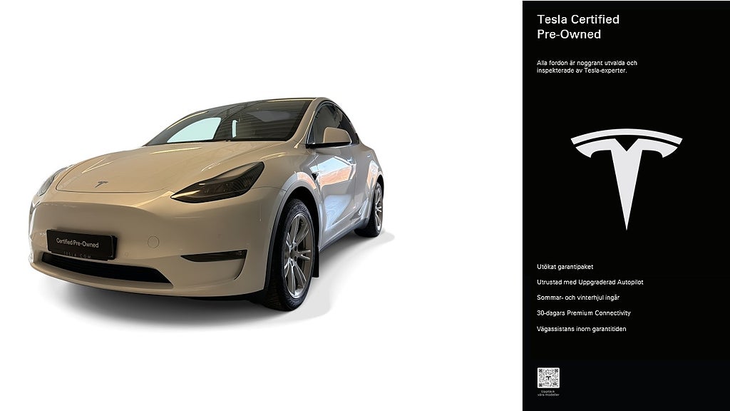Tesla Model Y Long Range AWD Certified Pre-Owned 3,84% ränta