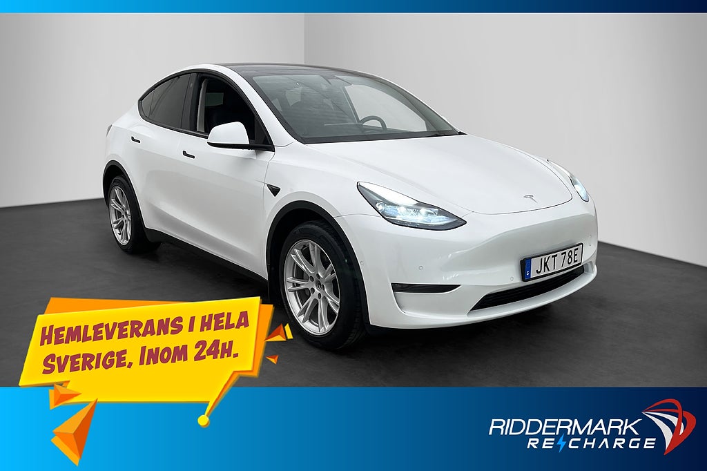 Tesla Model Y Long Range AWD Dragkrok Autopilot Rattvär MOMS