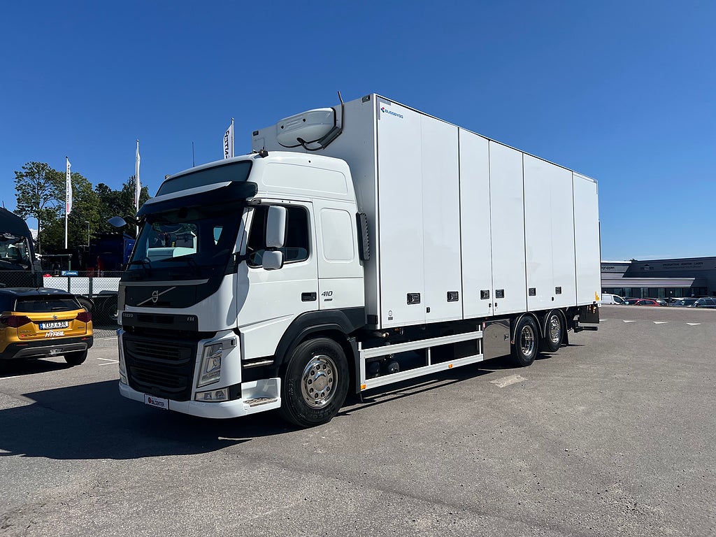 Volvo FM 410 6x2 Skåpbil, Öppningsbarsida, Bussbygg, Värmare
