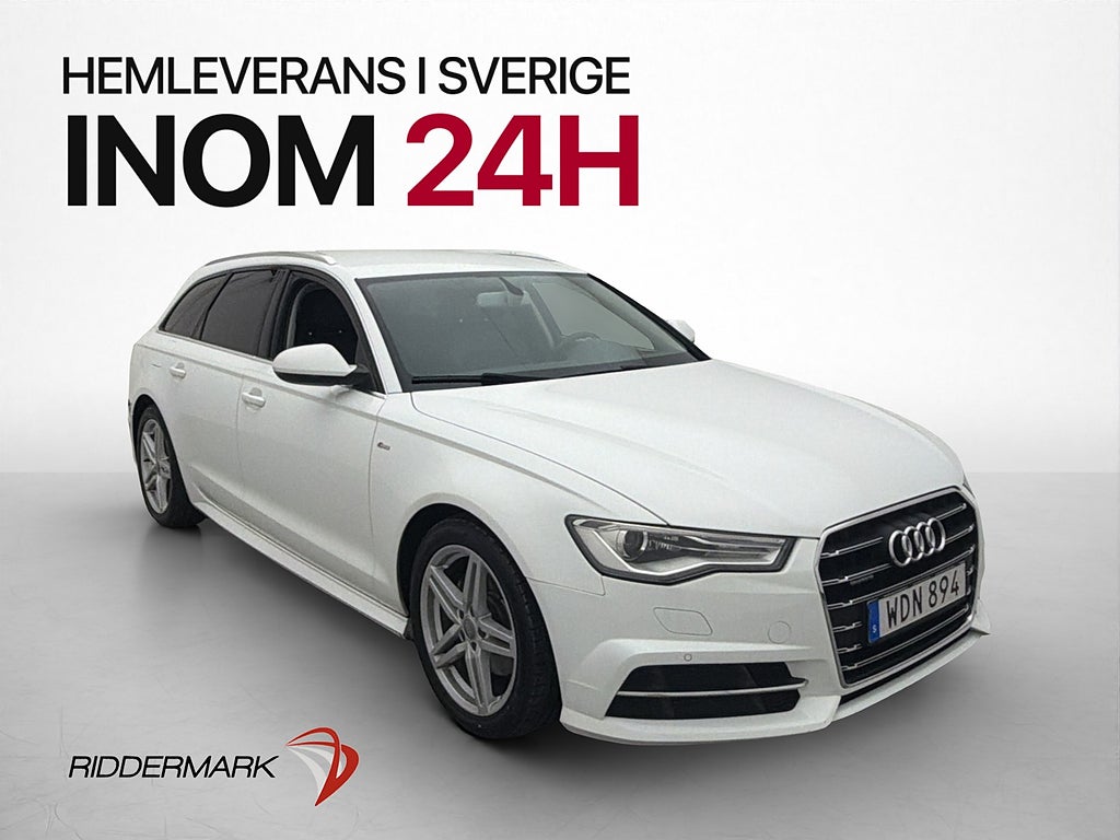 Audi A6 2.0 TDI Quattro 190hk S-Line Drag Värmare ISOFIX