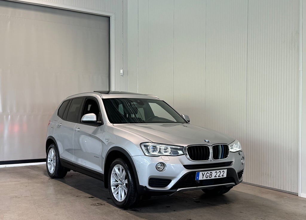 BMW X3 20d xDrive Navi Drag D-värm MoK-värm DA+ H/K Pano
