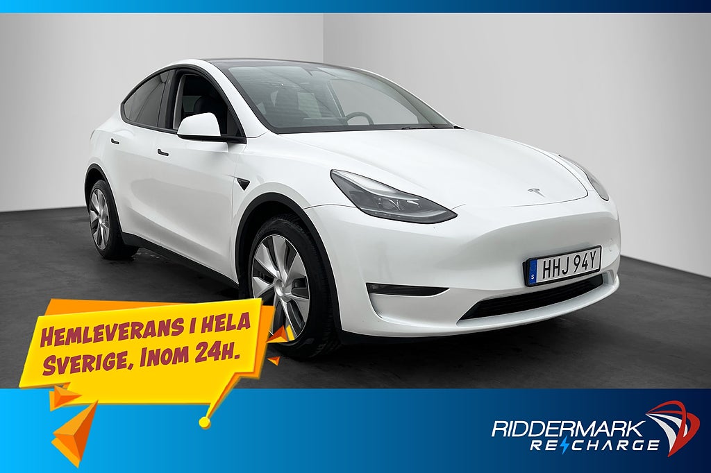Tesla Model Y Long Range AWD Pano Kamera AP Svensksåld Moms