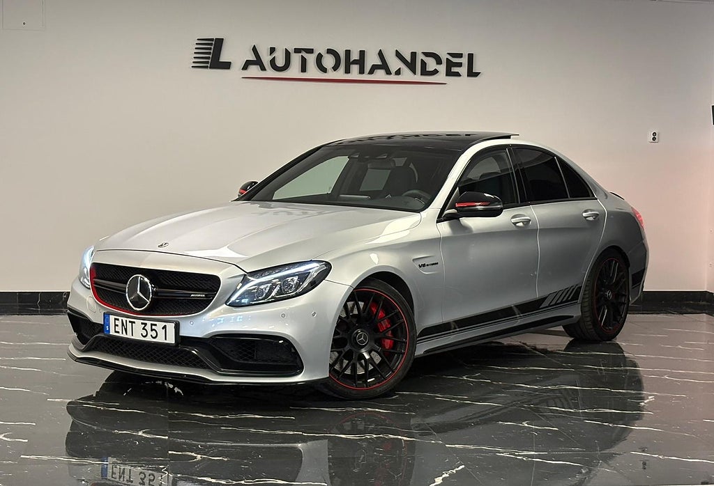 Mercedes-Benz AMG C 63 S AMG Speedshift MCT Edition 1 Sv-såld 510Hk