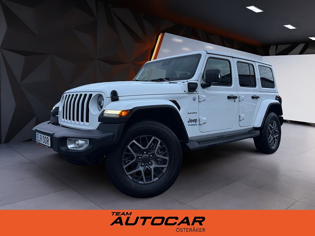 Jeep Wrangler Unlimited Sahara Overland PHEV Backkamera 788KR SKATT