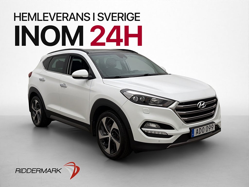 Hyundai Tucson 4WD 185hk Premium Pano Kamera Navi Skinn