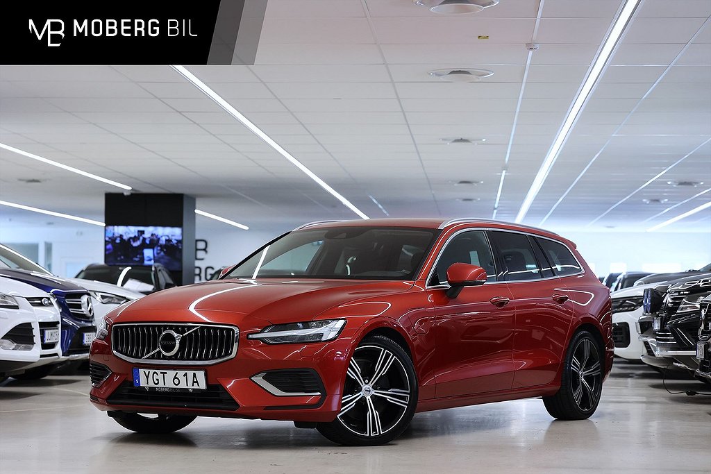 Volvo V60 Recharge T6 AWD Inscription Orrefors B-kamera Skinn Leasebar