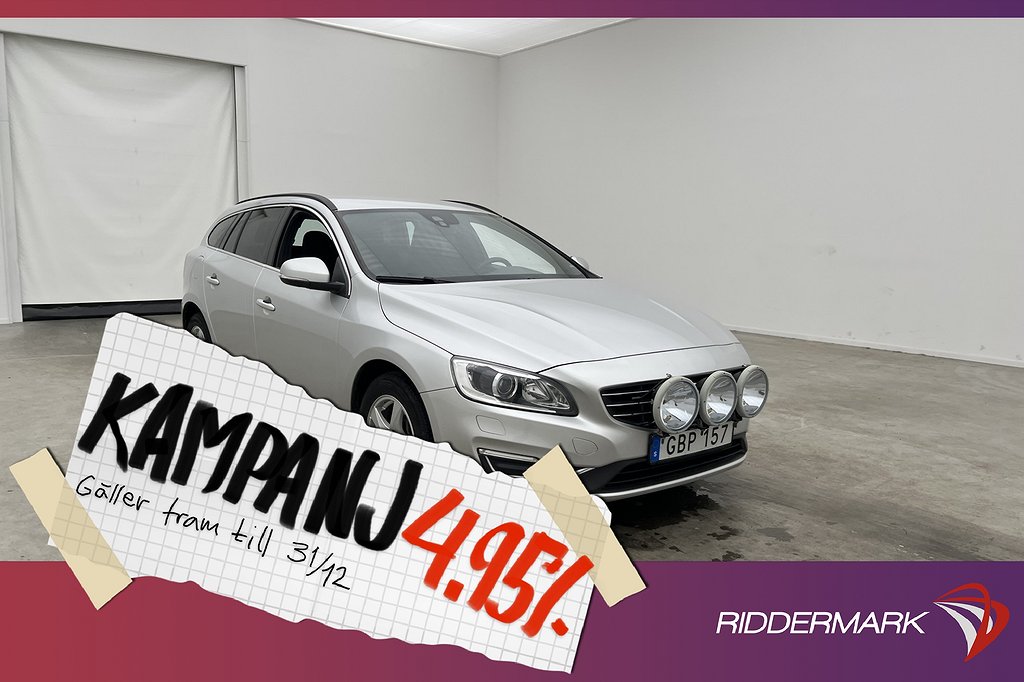 Volvo V60 D4 190hk AWD D-Värmare 4,95% Ränta