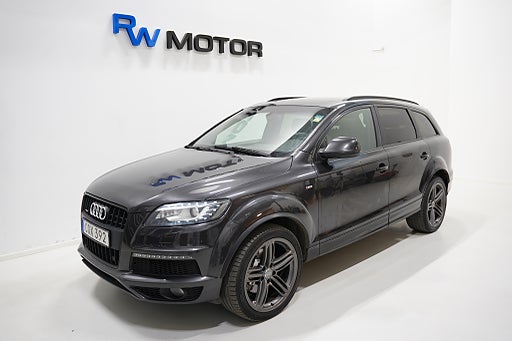 Audi Q7 3.0 V6 Q 245hk S Line 7-sits Pano B-kam D-värm Luftfjä