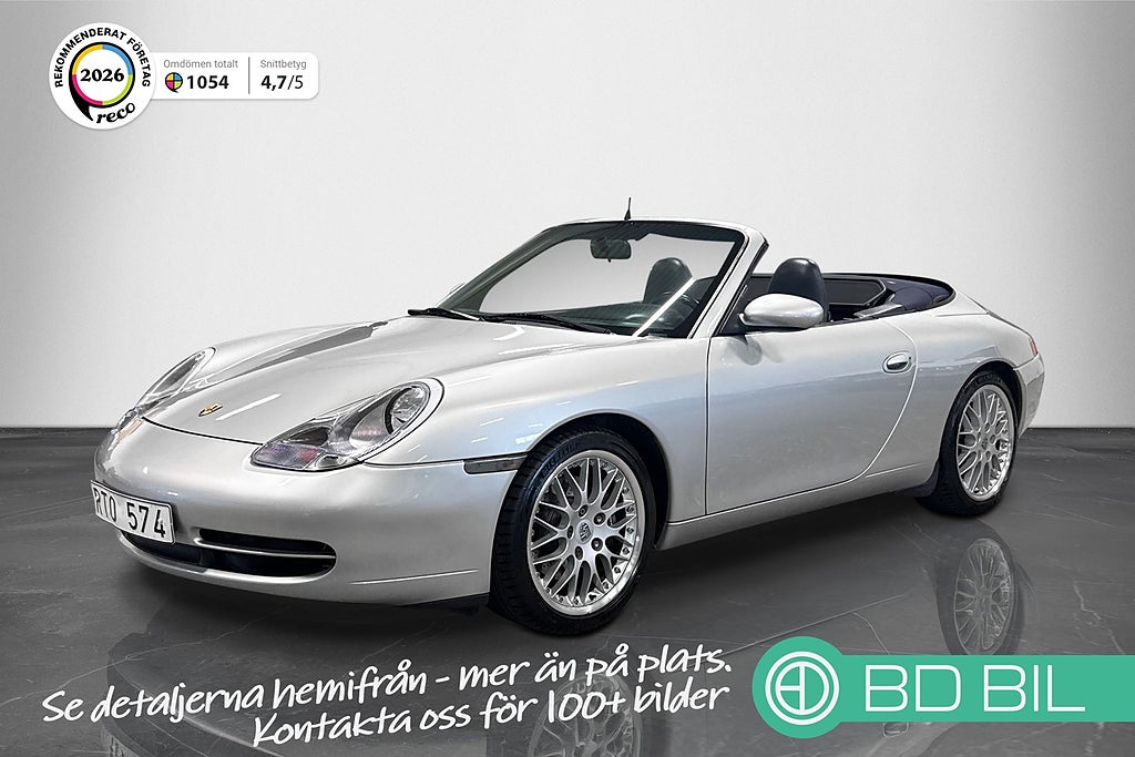 Porsche 911 996 Carrera /Cab/Manuell/Väl dokumenterad/Få Brukare