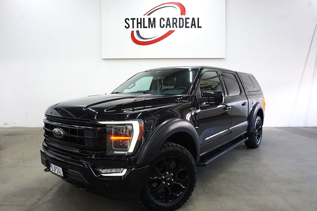 Ford F-150 SuperCrew 5.0 V8 Lariat Sport 4x4, Kåpa, Mudders-hjul 