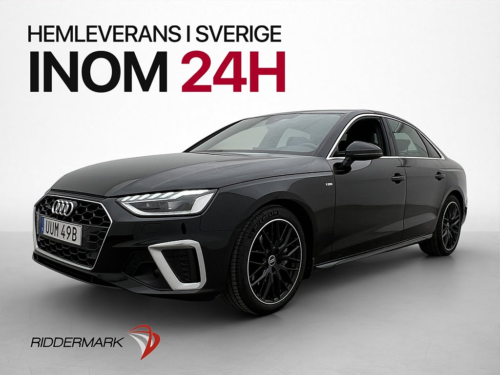 Audi A4 40 TFSI Q S-Line Värm Cockpit Taklucka Elstol Drag